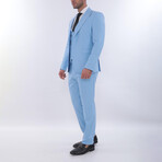 3-Piece Slim Fit Suit // Sky Blue (Euro: 52)