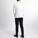 3-Piece Slim Fit Suit // White + Black (Euro: 52)
