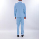 3-Piece Slim Fit Suit // Sky Blue (Euro: 58)