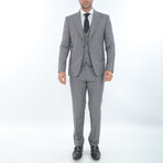 3-Piece Slim Fit Suit // Light Gray (Euro: 58)