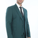 3-Piece Slim Fit Suit // Ocean Blue (Euro: 58)