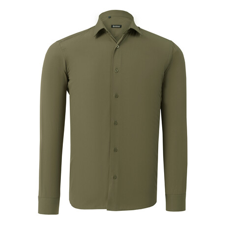 Button Up Shirt // Green (S)