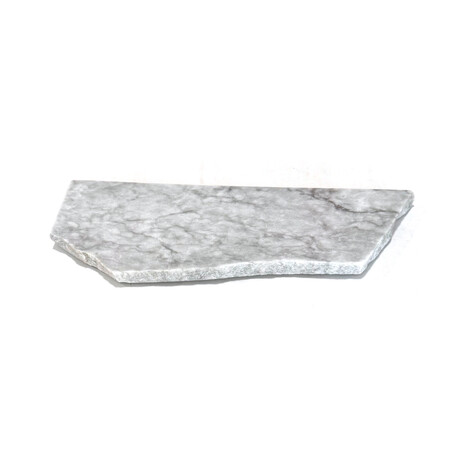 Pacific White Marble  Irregular Charcuterie Board with 3 Live Edges // V2
