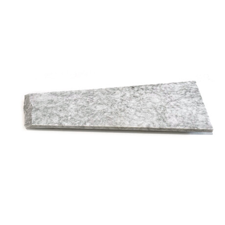 Pacific White Marble Irregular Charcuterie Board with 1  Live Edge // V1