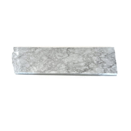Pacific White Marble Rectangular Charcuterie Board with 1 Live Edge // V3