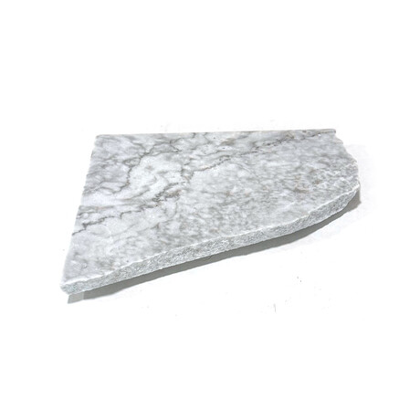 Pacific White Marble Irregular Charcuterie Board with 2 Live Edges