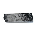 Orca Black Marble Rectangular Charcuterie Board with 1 Live Edge