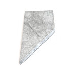 Pacific White Marble Irregular Charcuterie Board with 1  Live Edge // V3