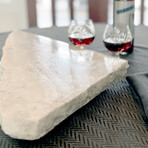 Pacific White Marble  Irregular Charcuterie Board with 2 Live Edges