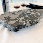 Orca Black  Marble Irregular Live Edge Charcuterie Board