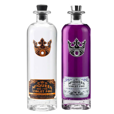 McQueen and The Violet Fog Gin 750 ml + McQueen and the Violet Fog Gin Ultraviolet Edition // 750 ml Each