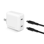 SpeedBoost 20W USB-C PD + 20W USB-C PD Fast Wall Charger with PPS |