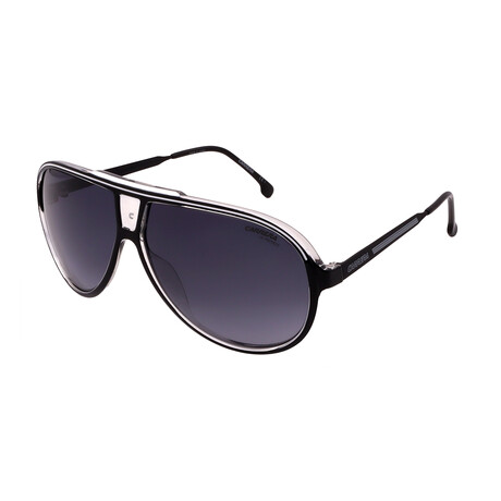 Men's // 1050/S 80S- Aviator Sunglasses // Black White + Gray Gradient
