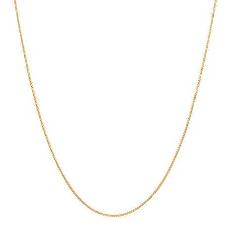Chain Necklace // 14K Gold Plating Sterling Silver Box (16)