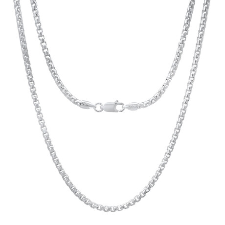 Chain Necklace // Sterling Silver Box Link