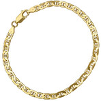Bracelet // 14K Gold Plated Sterling Silver 8.5" Mariner Link