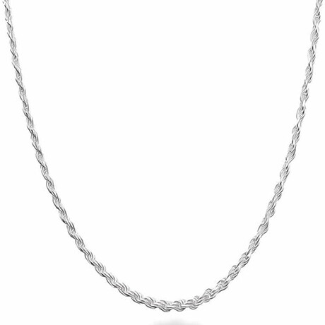 Chain // Sterling Silver 24" Rope