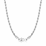 Chain // Sterling Silver 24" Rope