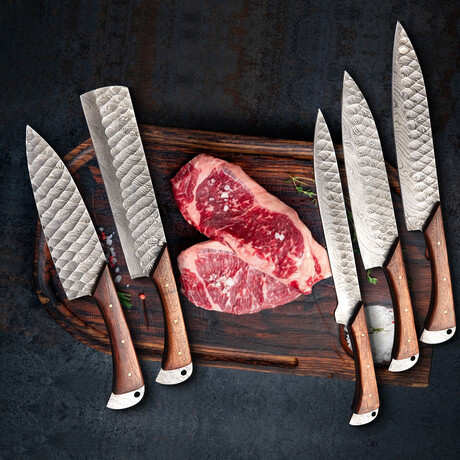 Forged Chef Knives // Set of 5 // 2008