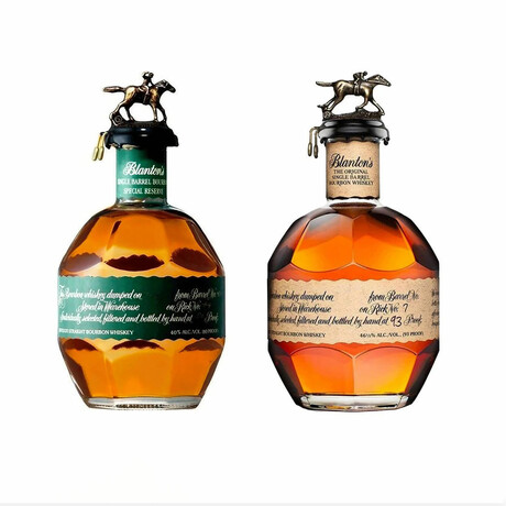 Blanton's Special Reserve Green Label // 700 ml + Original Single Barrel Bourbon // 750 ml // Set of 2