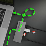 MaxDrive 7 Universal USB-C Adapter Hub