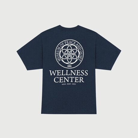 Wellness Center Crewneck T-Shirt // Navy (S)