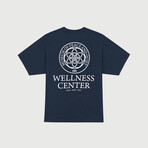 Wellness Center Crewneck T-Shirt // Navy (S)