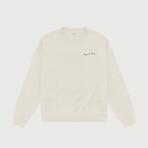 Wordmark Crewneck Sweatshirt // Bone (XL)