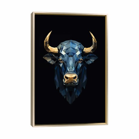 Poly Art Bull by Durro Art (26"H x 18"W x 1.5"D)
