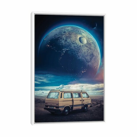 Van Of Adventurer Camp Seen On Planet by GEN Z (26"H x 18"W x 1.5"D)