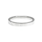 Tiffany & Co. // Platinum Flat Band Ring // Ring Size: 6 // Store Display