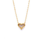 Tiffany & Co. // 18k Rose Gold Heart Necklace With Diamond // 15.74" // Store Display