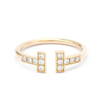 Tiffany & Co. // 18k Rose Gold T Wire Ring With Diamond // Ring Size: 5 // Store Display