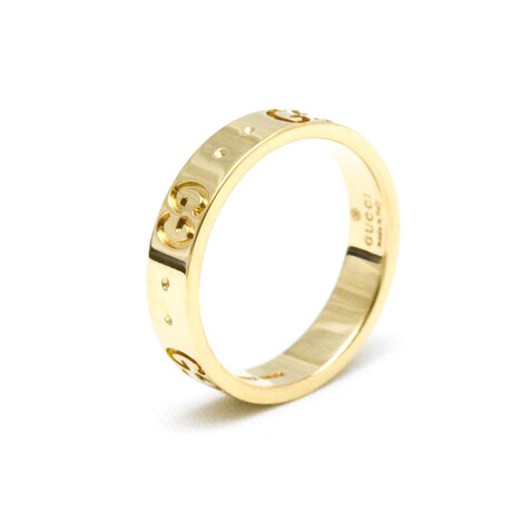 Gucci // 18k Yellow Gold Icon Ring // Ring Size: 5 // Store Display