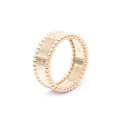 Van Cleef & Arpels // 18k Rose Gold Perlée Signature Ring // Ring Size: 6.5 // Store Display