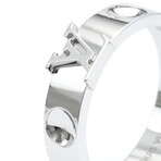 Louis Vuitton // 18k White Gold Berg Amplant Band Ring // Ring Size: 9 ...
