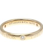 Tiffany & Co. // 18k Rose Gold Band Ring With Diamond // Ring Size: 5.5 // Store Display