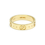 Gucci // 18k Yellow Gold Icon Ring // Ring Size: 5 // Store Display