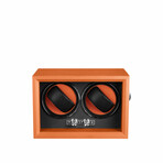 Oxford Guardian // Dual Slot Watch Winder // Orange