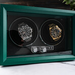 Oxford Guardian // Dual Slot Watch Winder // Green