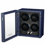 Oxford Guardian // 4-Slot Watch Winder // Blue