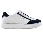 18'S Low Top  Leather // White & Navy (US: 11.5)