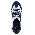18'S Low Top  Leather // White & Navy (US: 7)