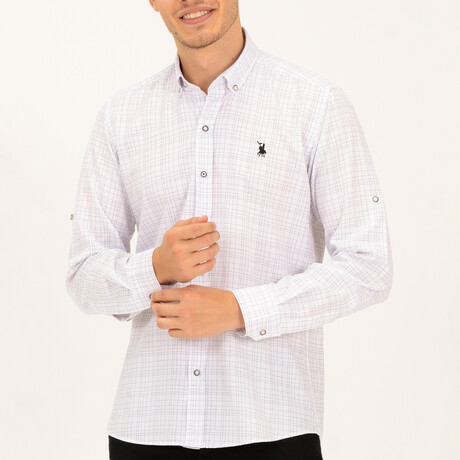 Fine Lines Button Up // White (S)