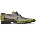 Anzio // Alligator + Calfskin Leather Oxfords Shoes // Green (US: 11)