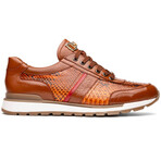 Brescia // Python + Calfskin Leather Sneakers // Honey (US: 9)