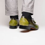 Anzio // Alligator + Calfskin Leather Oxfords Shoes // Green (US: 11)