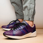 Verona // Python + Calfskin Sneakers // Purple (US: 11)