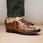 Saulo // Alligator + Ostrich Leather Sneakers // Orix (US: 9.5)