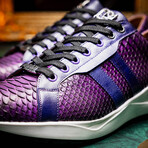 Verona // Python + Calfskin Sneakers // Purple (US: 11)